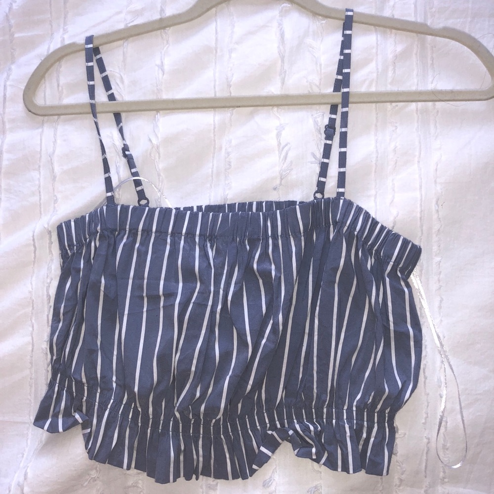 Blue Crop Top